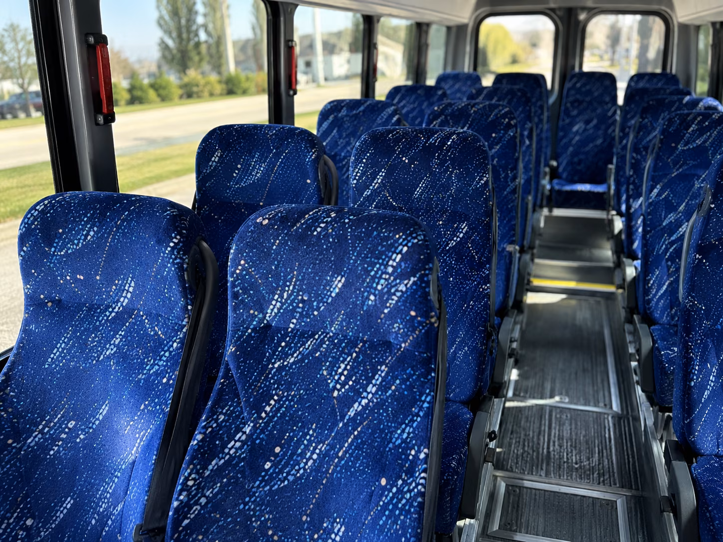 mesquite 18 passenger minibus interior