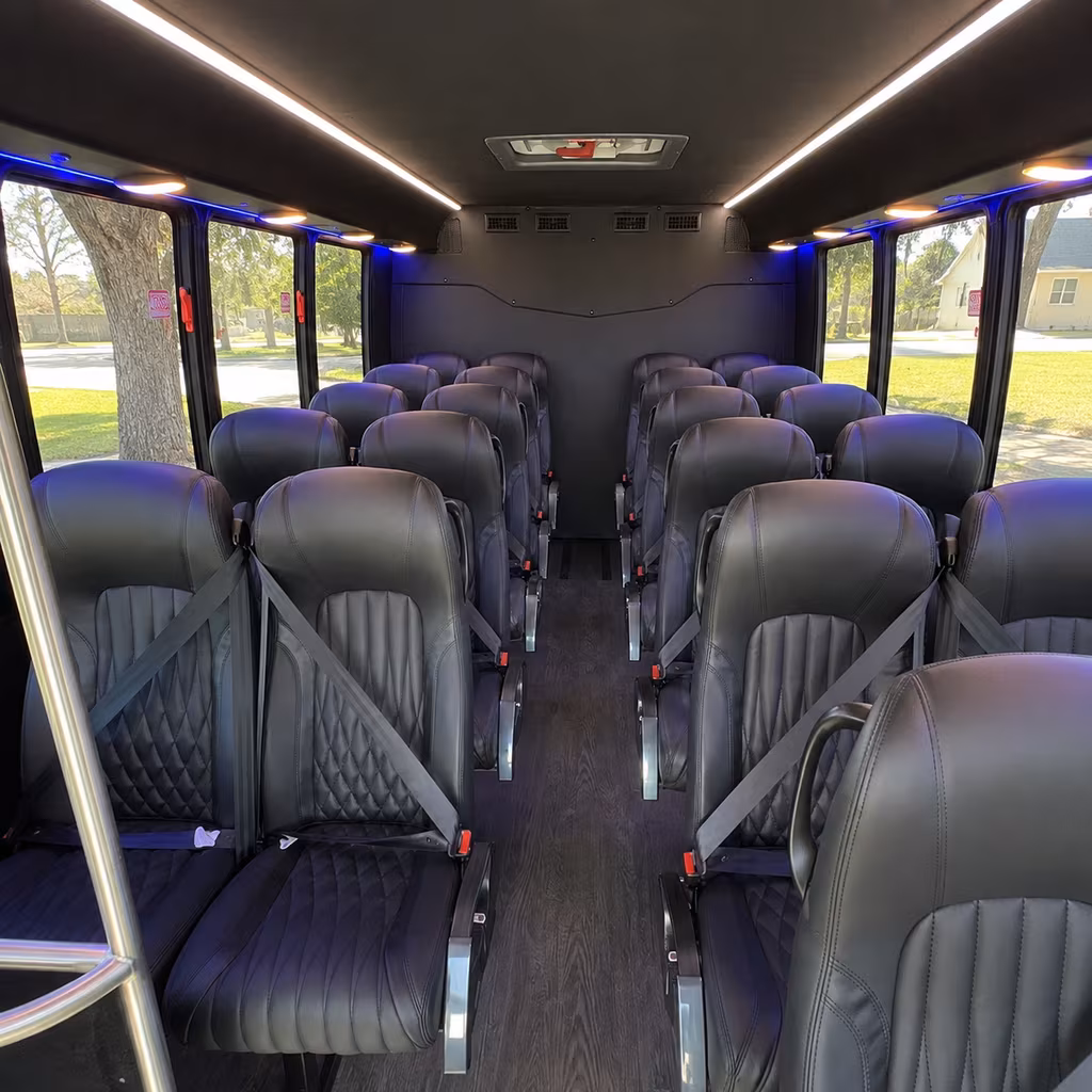 mesquite 28 passenger minibus inside