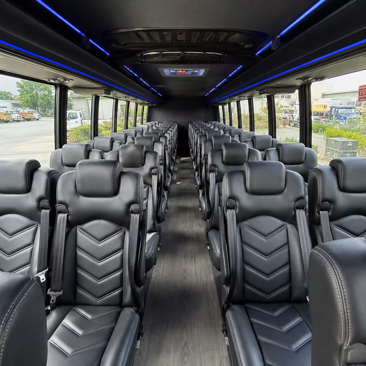 mesquite 35 passenger minibus interior