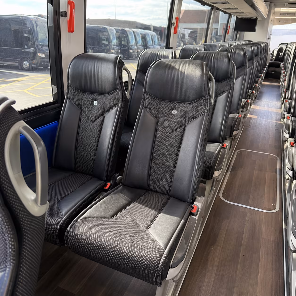 mesquite 40 passenger charter bus interior