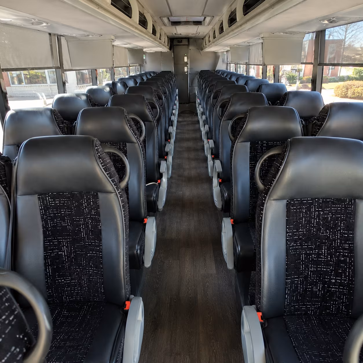 mesquite 54 passenger charter bus inside