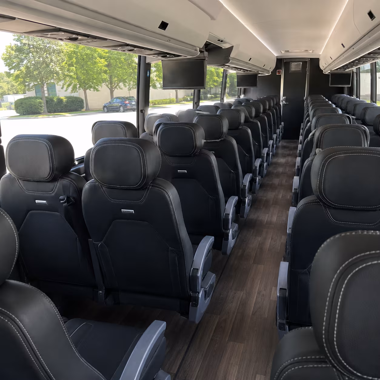 mesquite 56 passenger charter bus interior