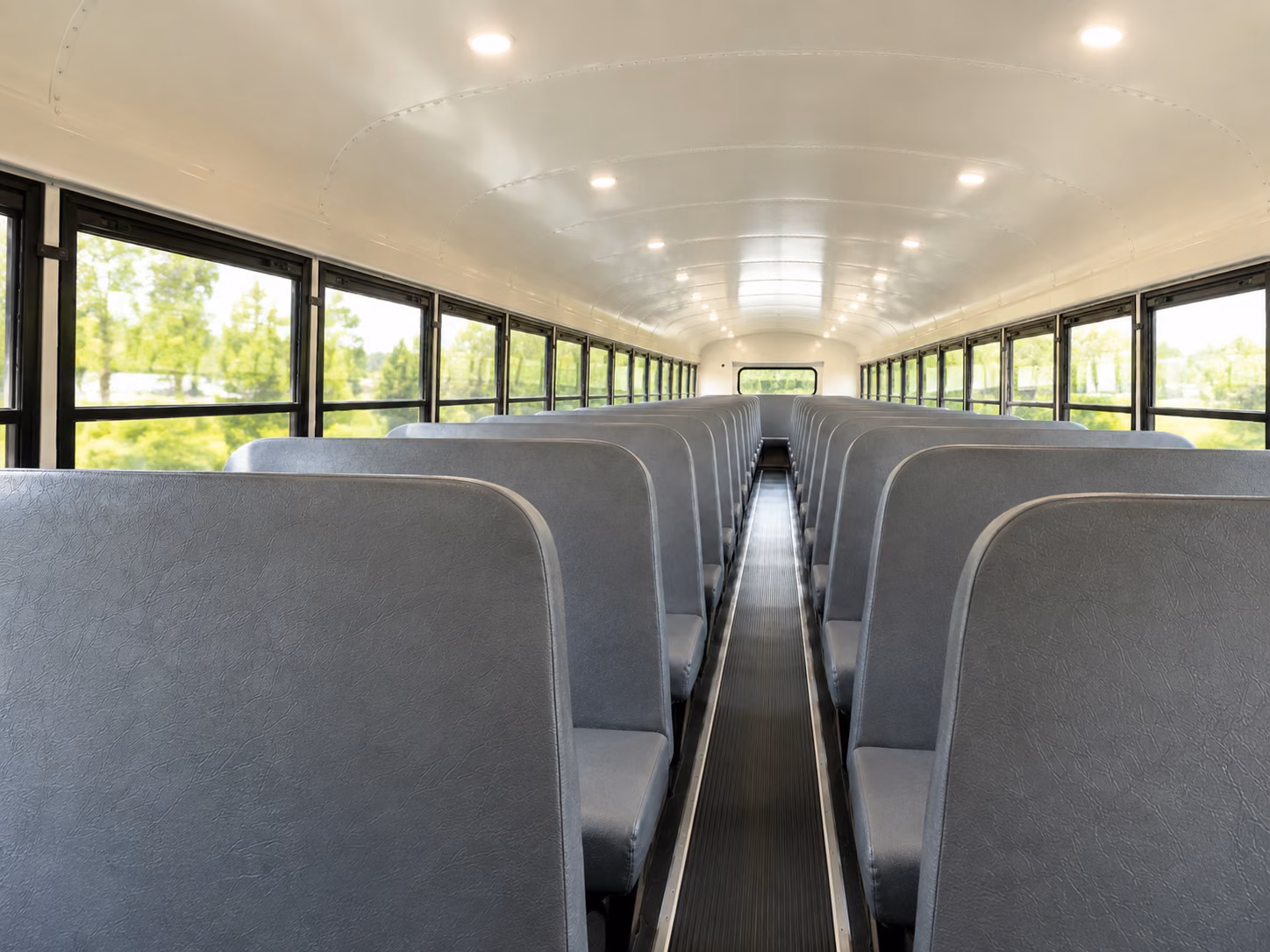 school bus inside